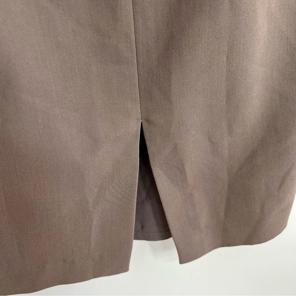 Black Halo Nude Tan Cowl Neck Sleeveless Mini Sheath Dress Draped Size 2 Bodycon - Picture 7 of 7